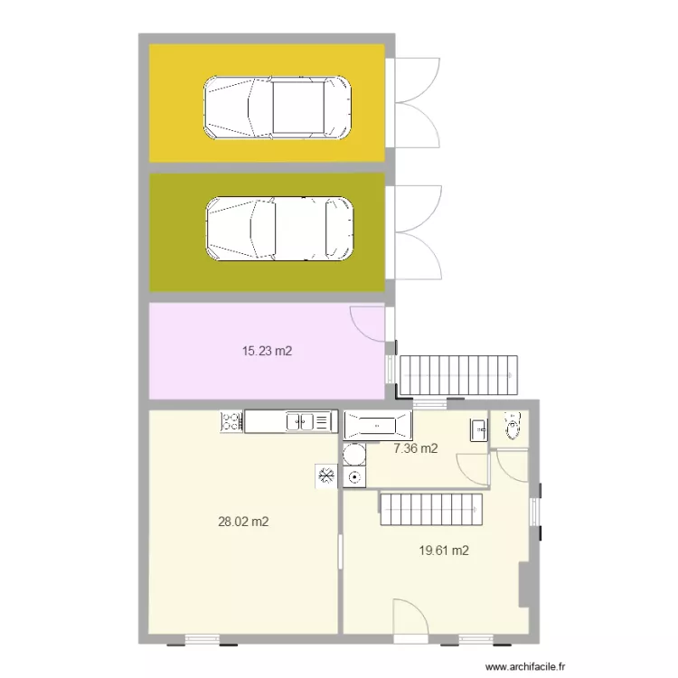 plan de maison j 2. Plan de 