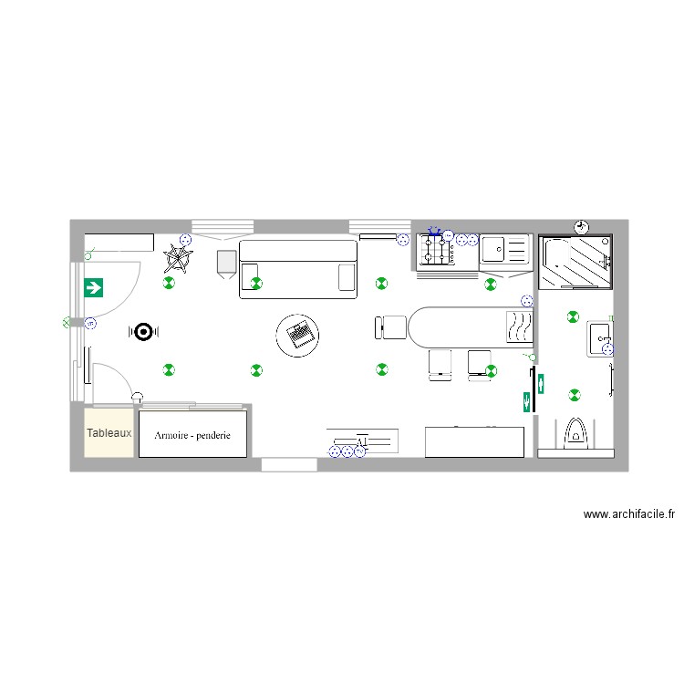 francis studio. Plan de 0 pièce et 0 m2