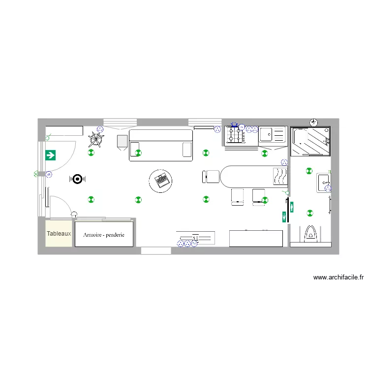 francis studio. Plan de 