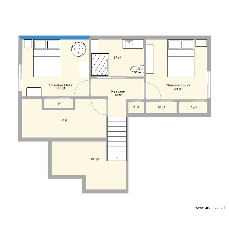 Sous sol Madrigal mai 2021 version 2. Plan de 0 pièce et 0 m2