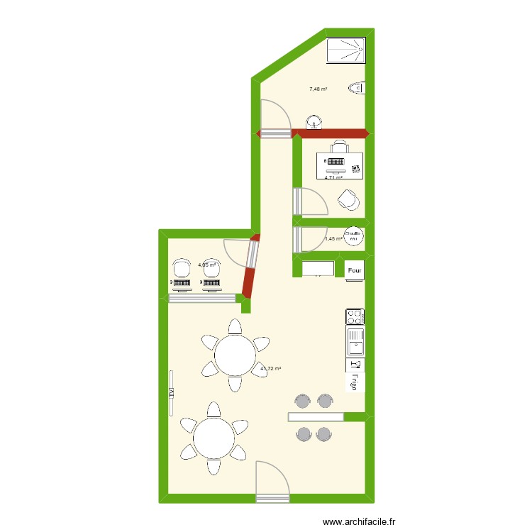 Local AJ Arbousiers. Plan de 0 pièce et 0 m2