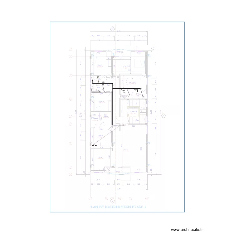 Evacuation eau vanne eau us&eacute;e &eacute;tage 1. Plan de 0 pièce et 0 m2