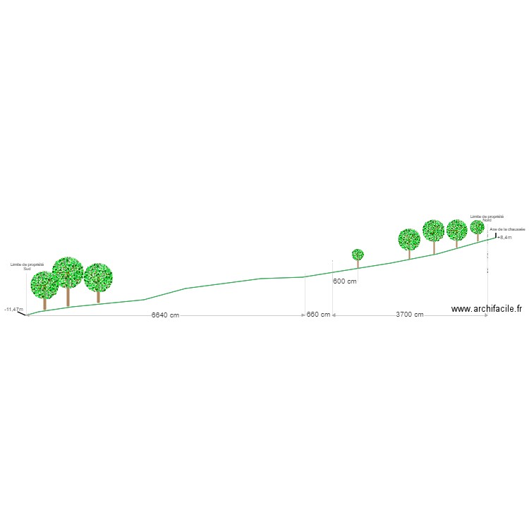 plan coupe. Plan de 0 pièce et 0 m2