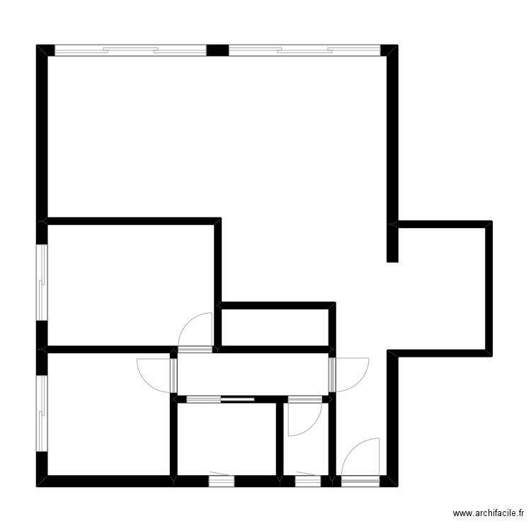 AYACHE. Plan de 6 pièces et 84 m2