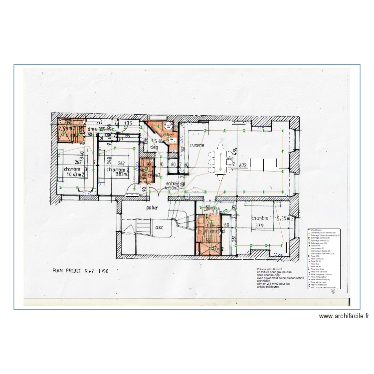 R2 albert de mun 06 11 20 modif spot. Plan de 0 pièce et 0 m2