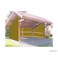 Vue sud carport