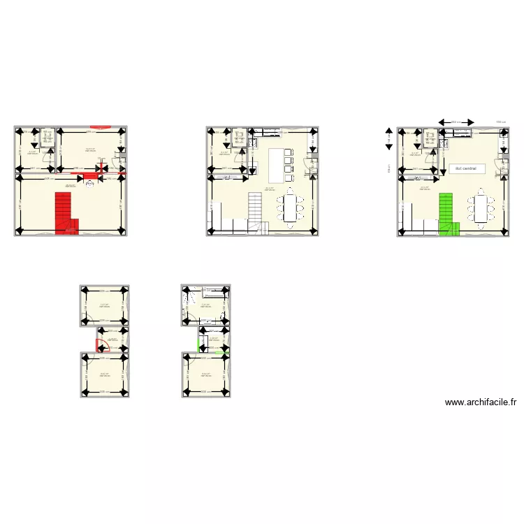 HIERNAUX  Cr&eacute;pons. Plan de 