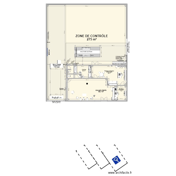 CCT VL  MCT Castelnaudary. Plan de 8 pièces et 375 m2