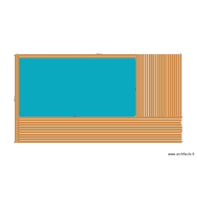 Terrasse piscine 1. Plan de 0 pièce et 0 m2