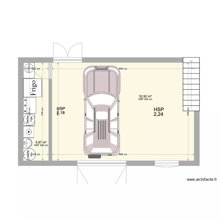 Garage RP. Plan de Garage RP. Plan de