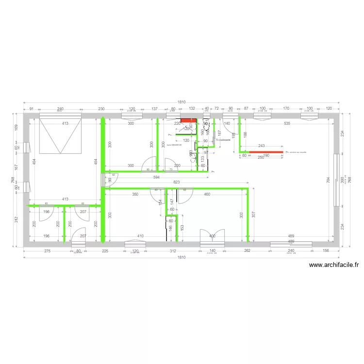 CONCIATORE cloisons. Plan de 