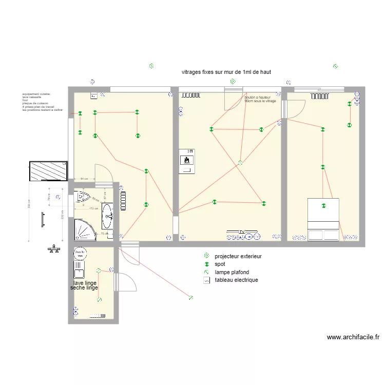 appartement bis. Plan de 