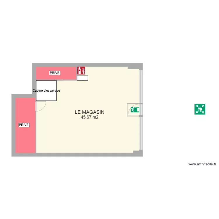 LE MAGASIN INSENDI. Plan de LE MAGASIN INSENDI. Plan de