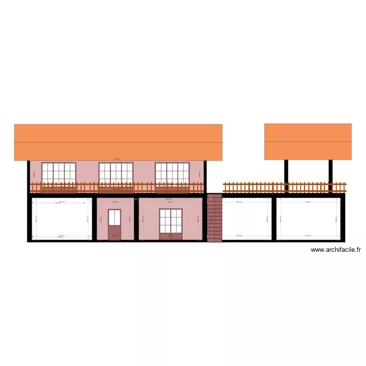 les fa&ccedil;ades. Plan de 