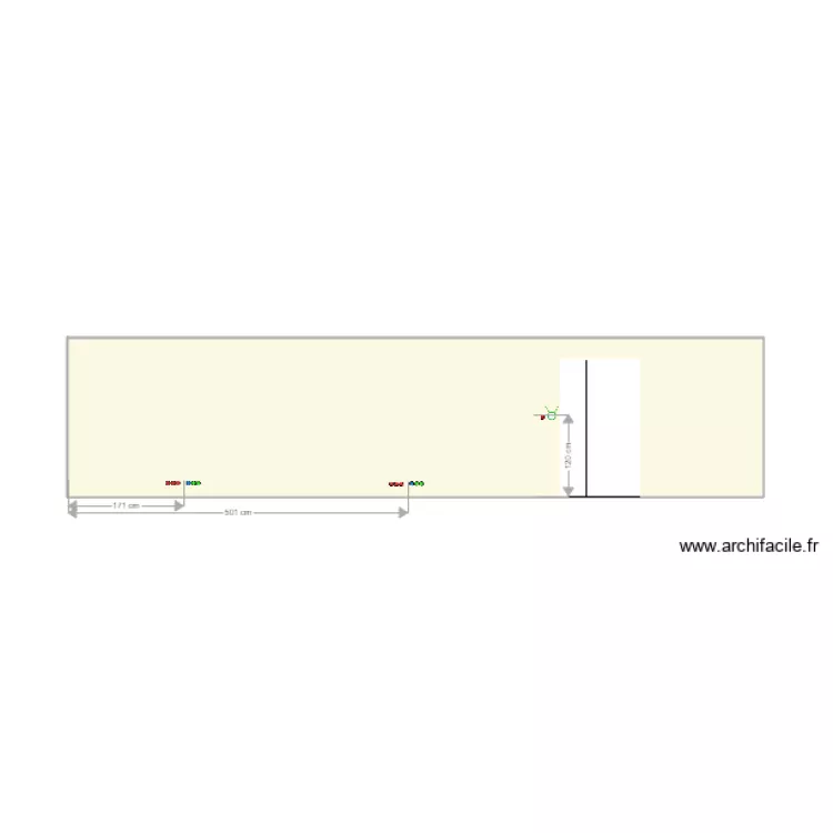 mur sous la mezzanine. Plan de mur sous la mezzanine. Plan de