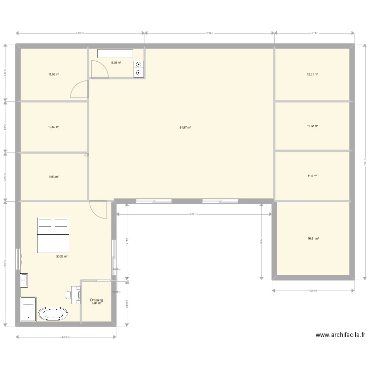 maison bois. Plan de 0 pièce et 0 m2