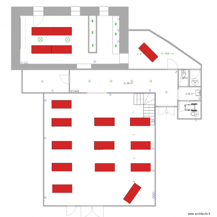 PLANT DE TABLES REC. Plan de 0 pièce et 0 m2