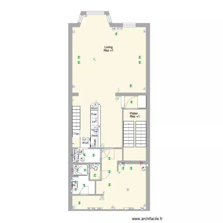 Marie Jos&eacute; Rez1 studio Ad&eacute; eau &eacute;lec chauff d&eacute;f Romek. Plan de 0 pièce et 0 m2