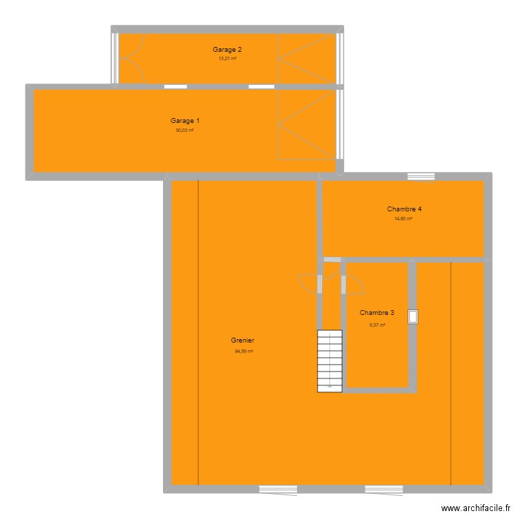 Marbehan-Etage. Plan de 0 pièce et 0 m2
