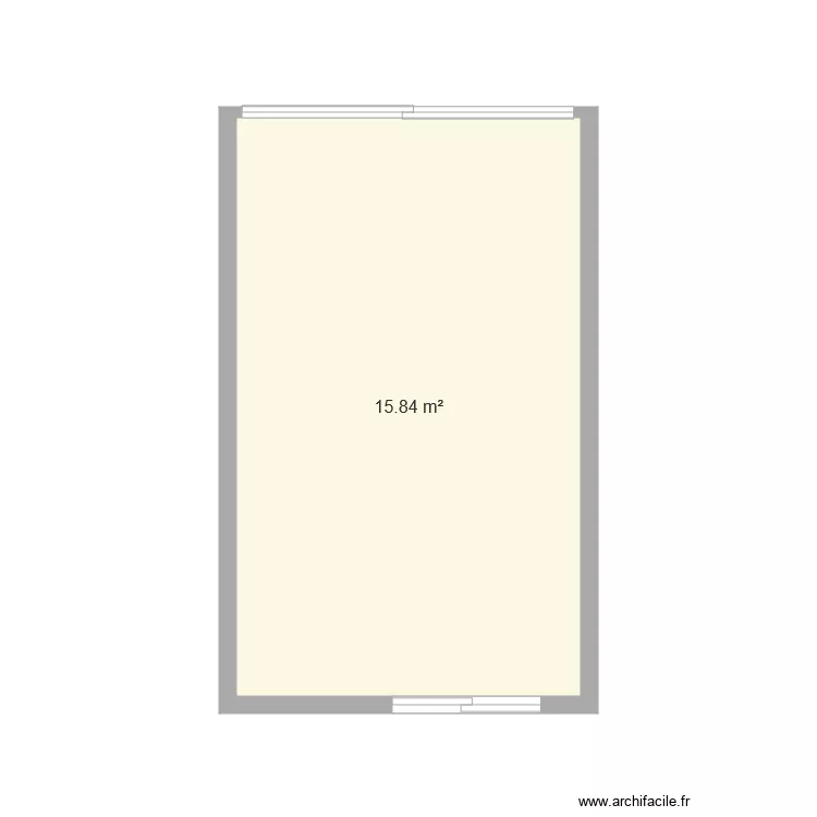 Cabine soin visage. Plan de 