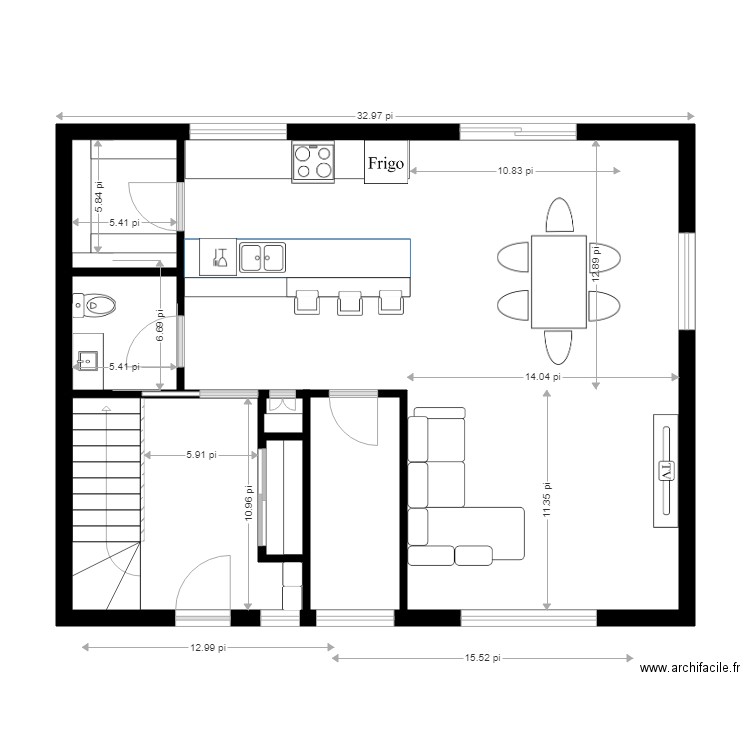 PL Poulin. Plan de 0 pièce et 0 m2