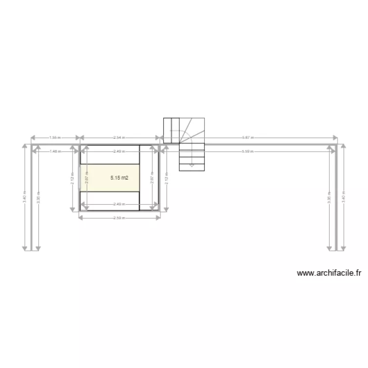 MOBALPA 1ER ETAGE. Plan de MOBALPA 1ER ETAGE. Plan de