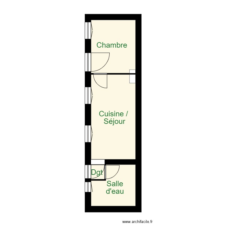 MALGOUYRES APPT 2. Plan de 0 pièce et 0 m2