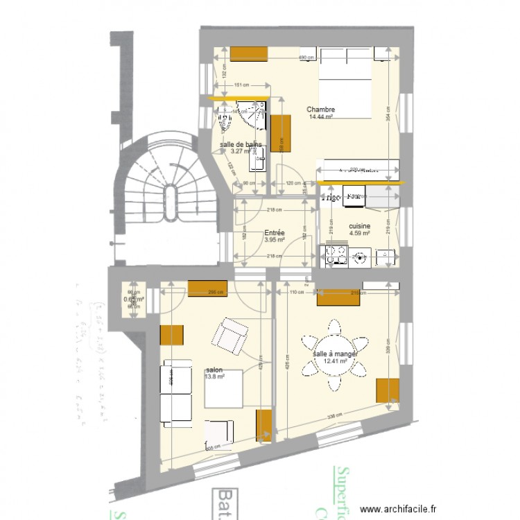 Port Royal projet de base. Plan de 0 pièce et 0 m2