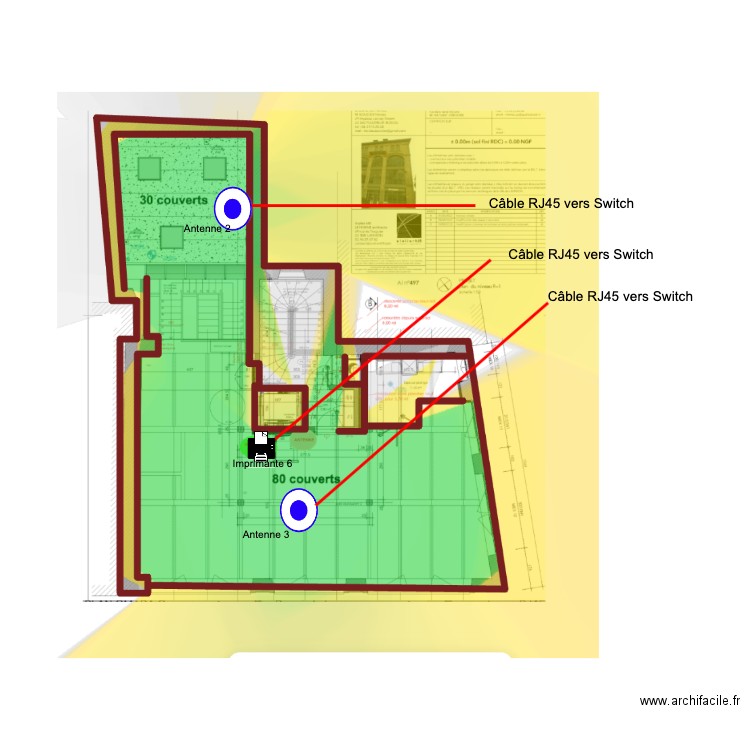 Plan gina étage. Plan de 0 pièce et 0 m2