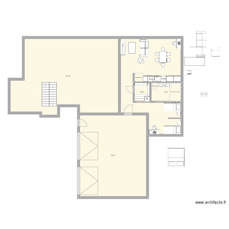 plan legue parent. Plan de 5 pièces et 213 m2