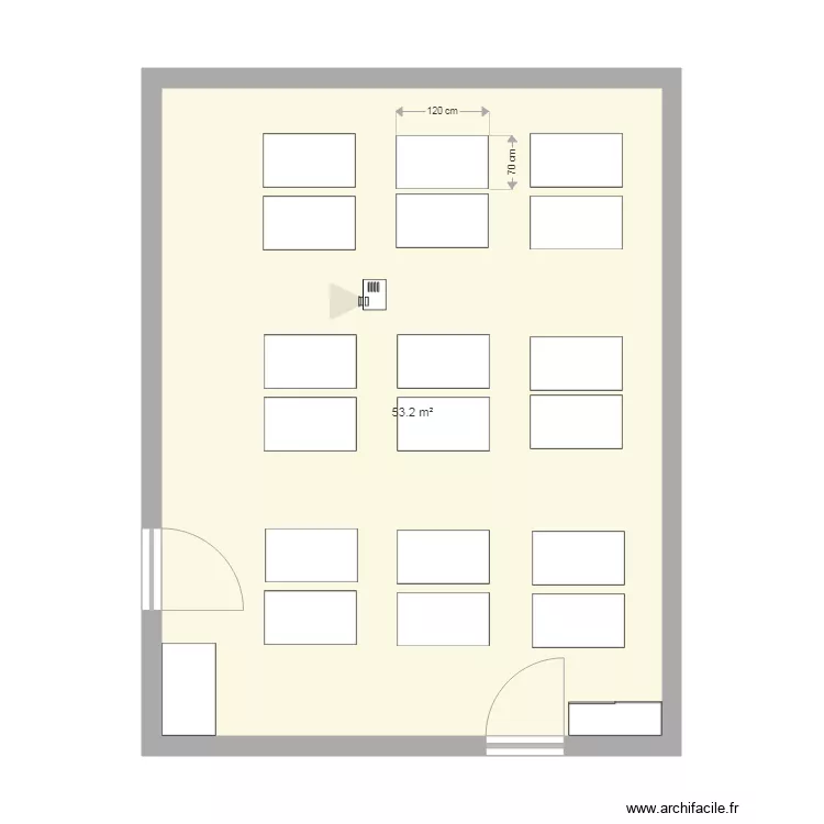 salle de techno. Plan de salle de techno. Plan de