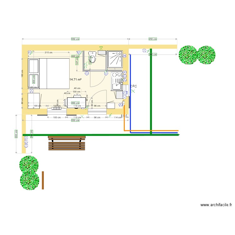 plan maçon murs 19. Plan de 0 pièce et 0 m2