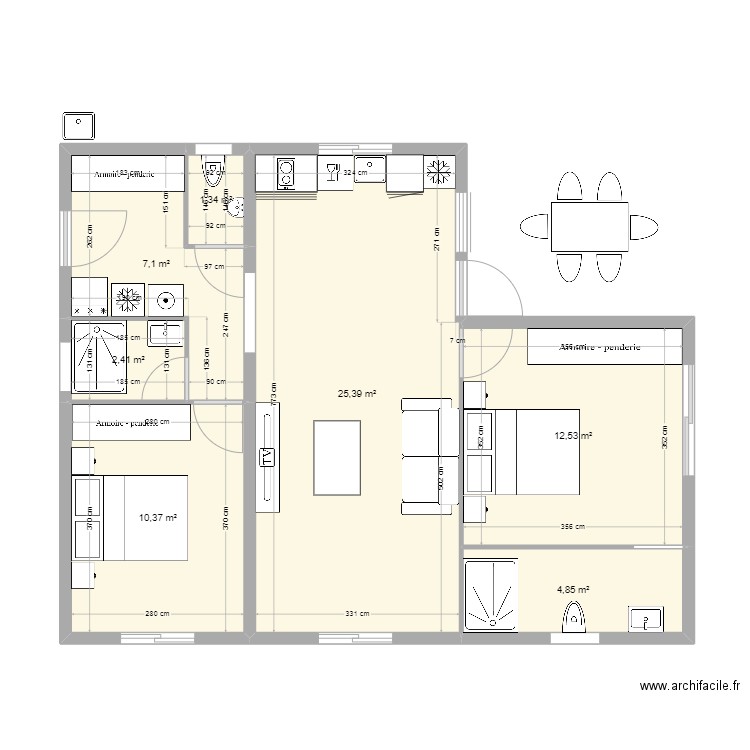 caniquit 25. Plan de 0 pièce et 0 m2