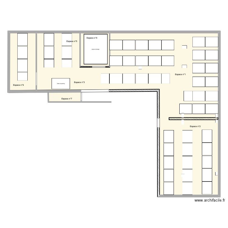 Entrepôt agrandi V1. Plan de 0 pièce et 0 m2