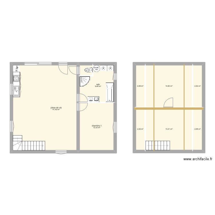 écurie sagy opts 2. Plan de 10 pièces et 105 m2