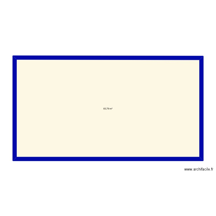 Plan 2. Plan de 1 pièce et 84 m2