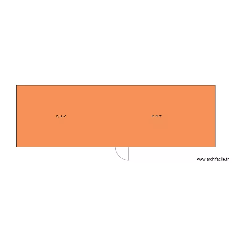 st jo. Plan de 2  et 37 m²