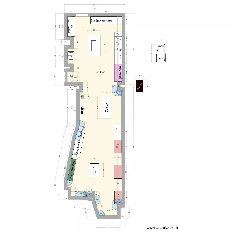 Projet Cherbourg 3. Plan de 