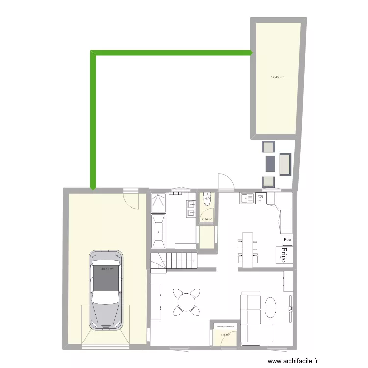 Rez de chauss&eacute;e. Plan de 