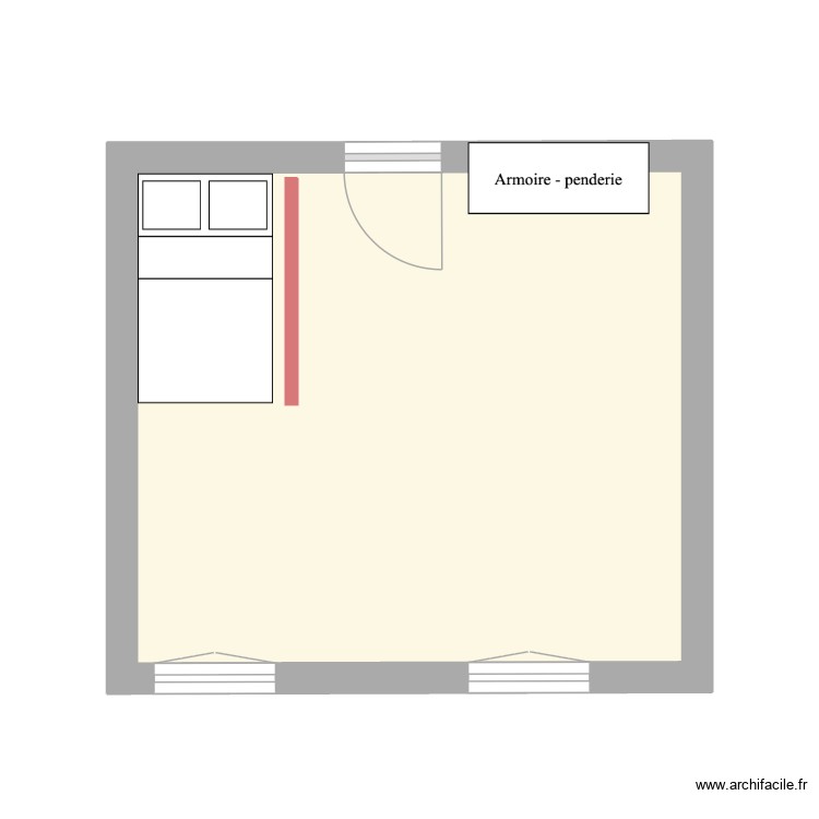 coin nuit. Plan de 0 pièce et 0 m2