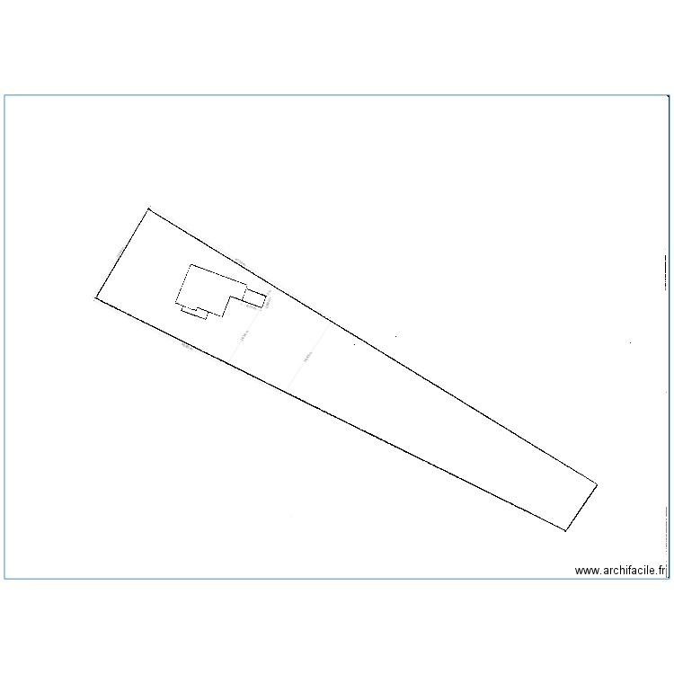 plan de masse avec cotations pour rehausser. Plan de 0 pièce et 0 m2