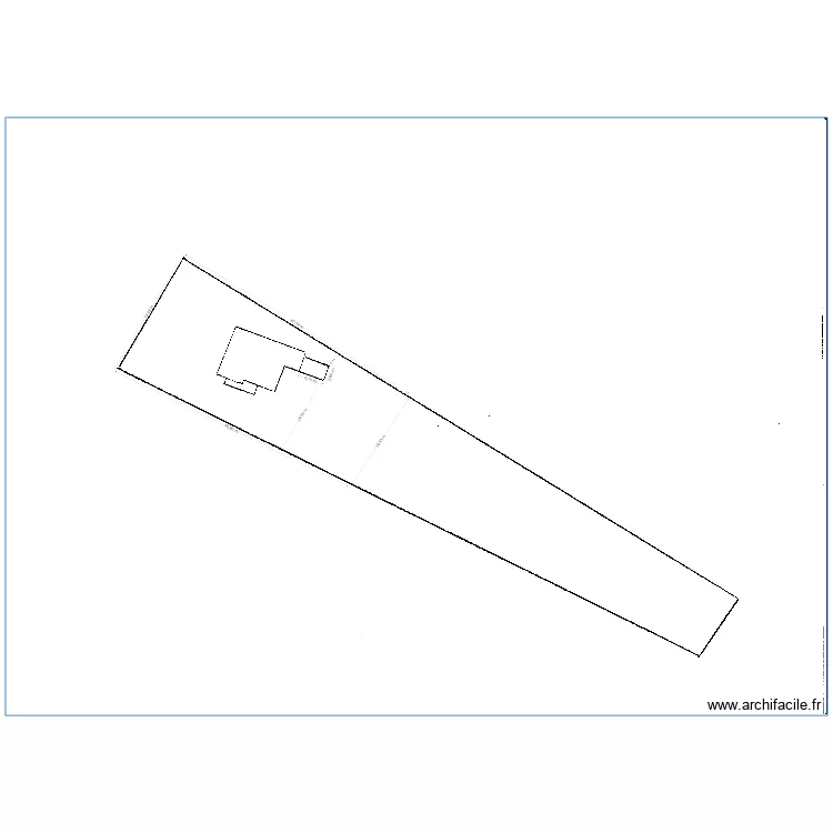 plan de masse avec cotations pour rehausser. Plan de 