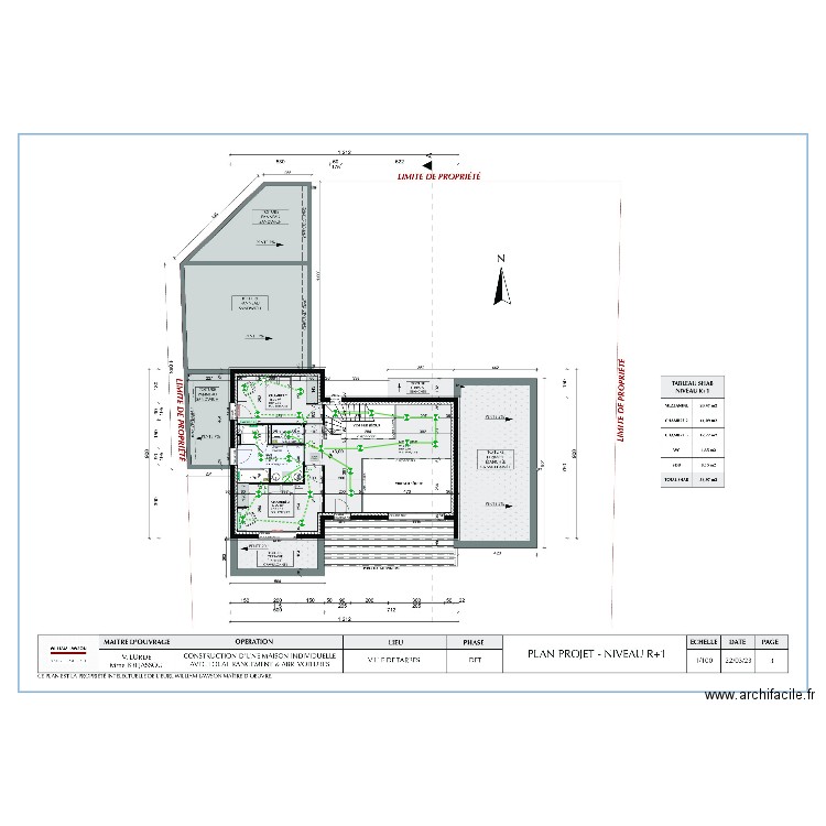 R+1 ecl Lurde Brejassou. Plan de 0 pièce et 0 m2