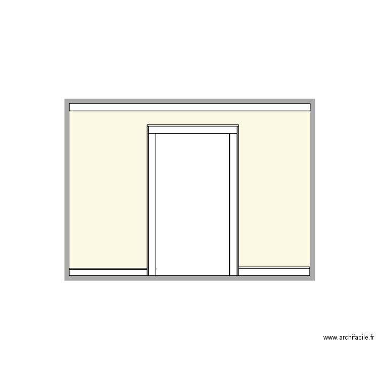 CHAMBRANLE PORTE DOUBLE. Plan de 0 pièce et 0 m2