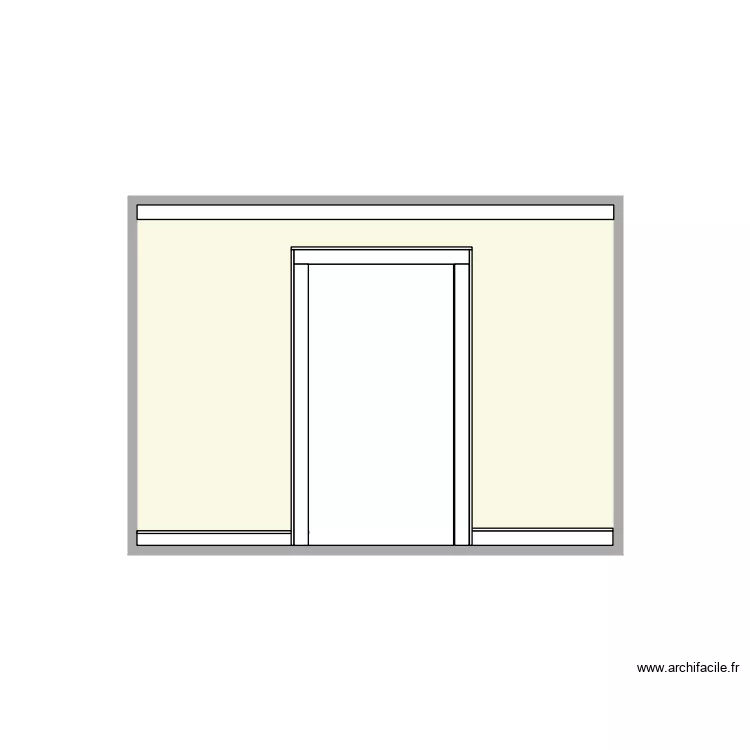 CHAMBRANLE PORTE DOUBLE. Plan de 