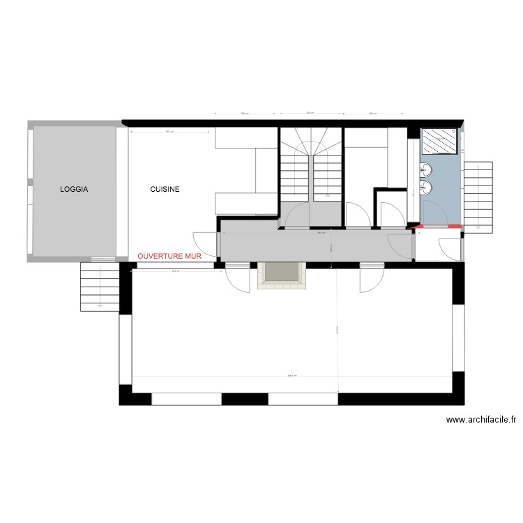 PLAN RDC . Plan de 0 pièce et 0 m2