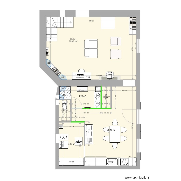 cuisine. Plan de 0 pièce et 0 m2