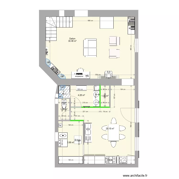 cuisine. Plan de cuisine. Plan de