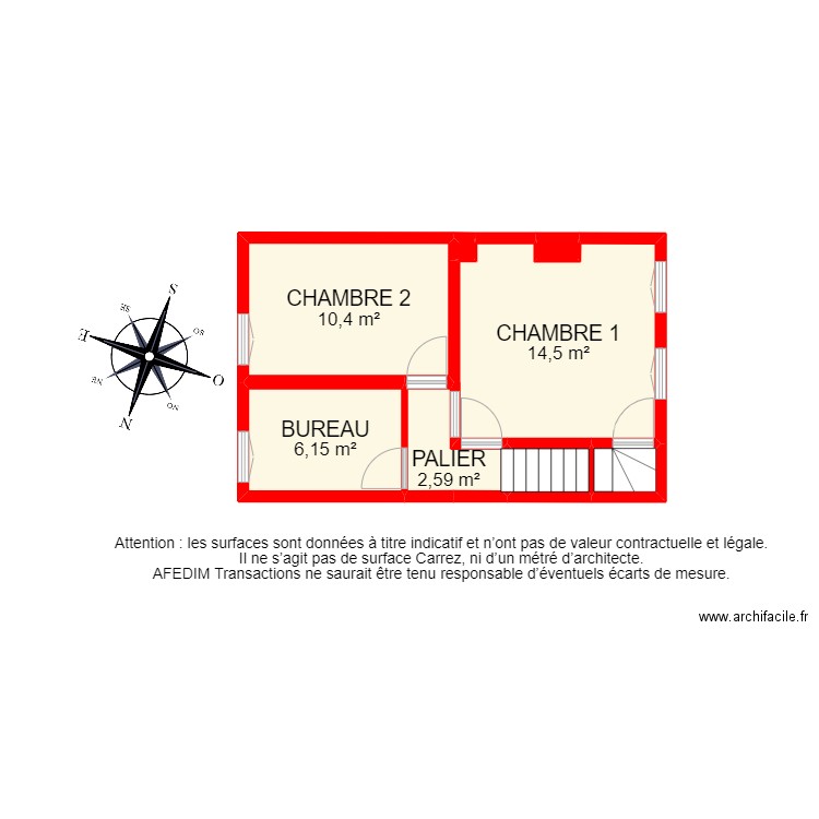 BI14028 -. Plan de 27 pièces et 195 m2