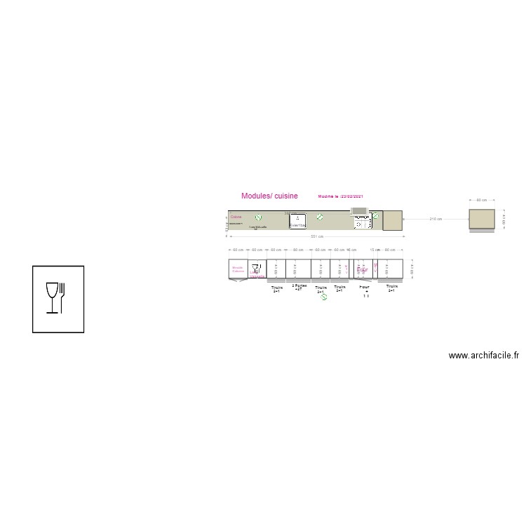 cuisine plans. Plan de 0 pièce et 0 m2